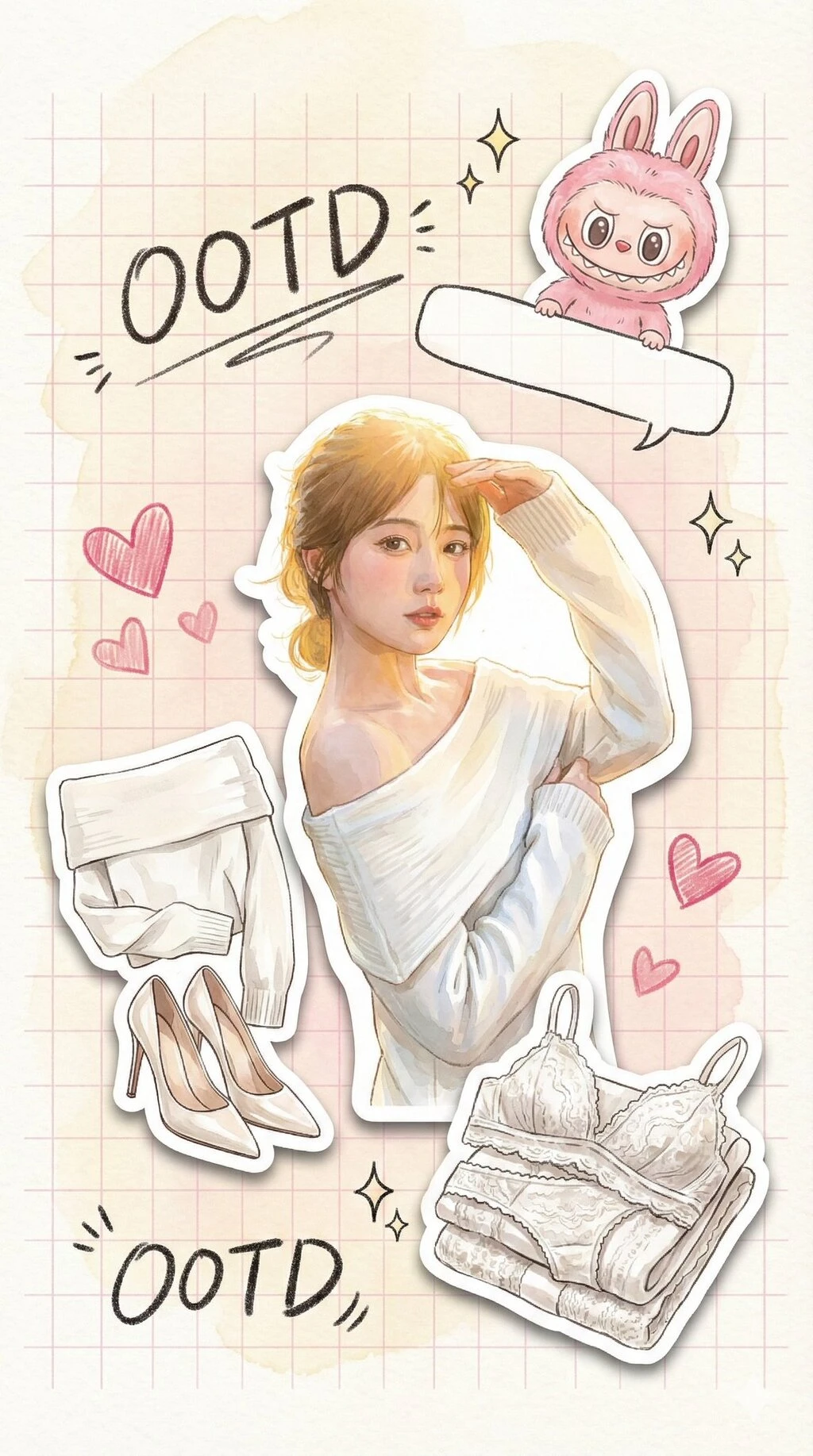 奶油水彩手账
