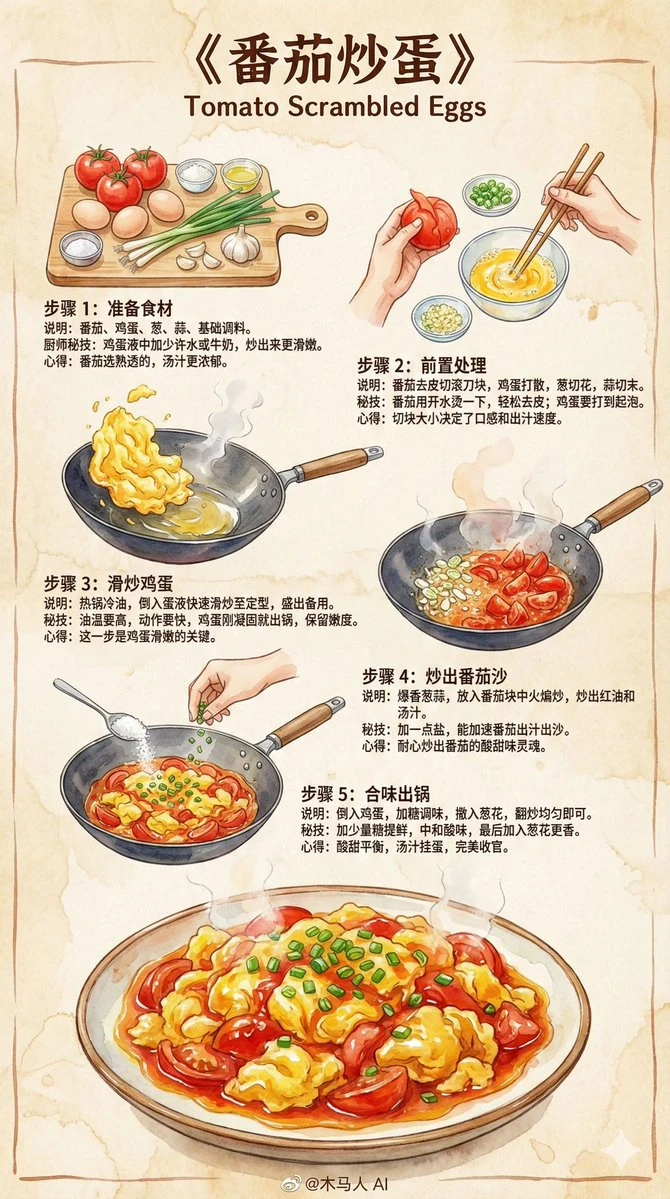 菜谱-番茄炒蛋