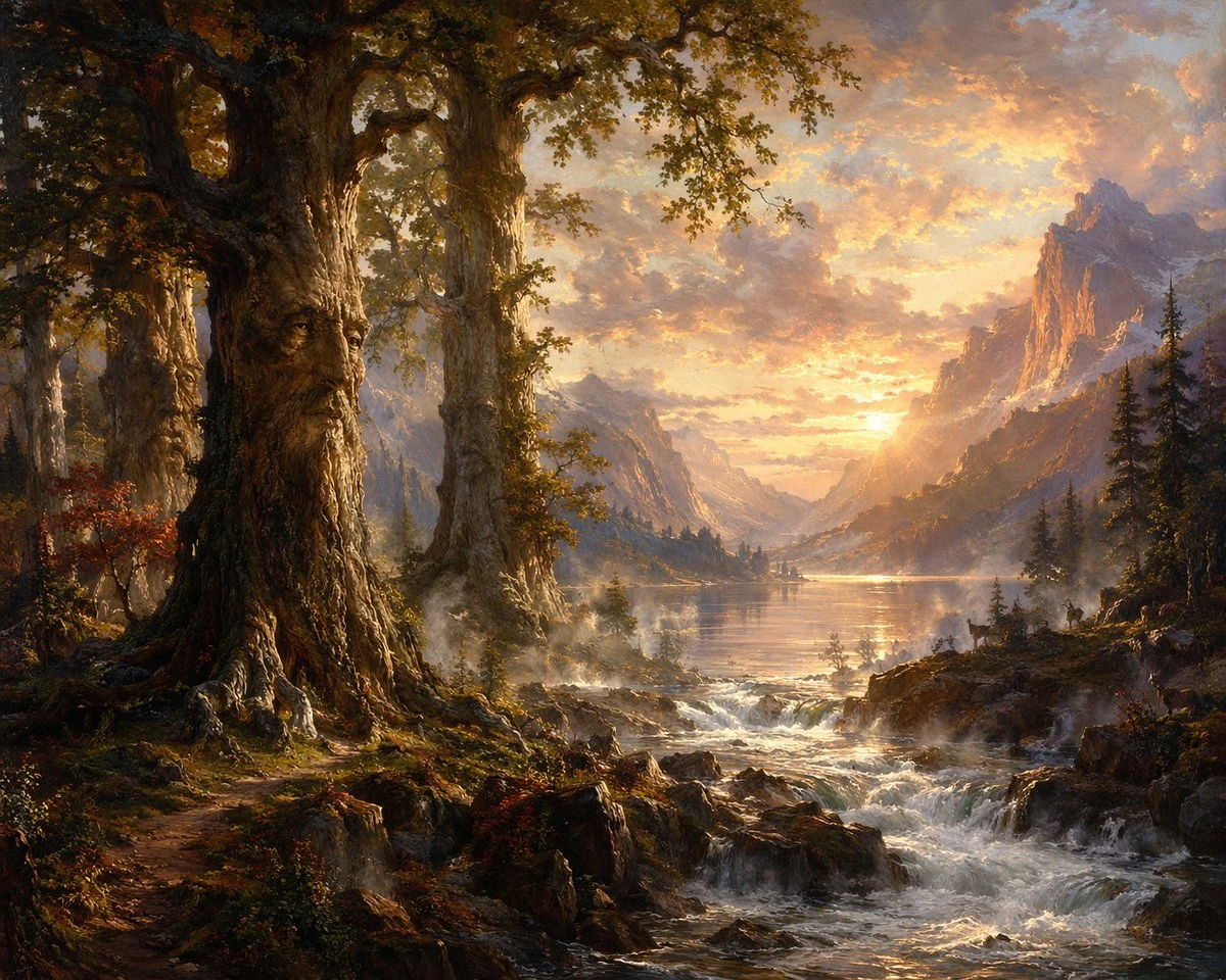 奇幻森林守护神风景
