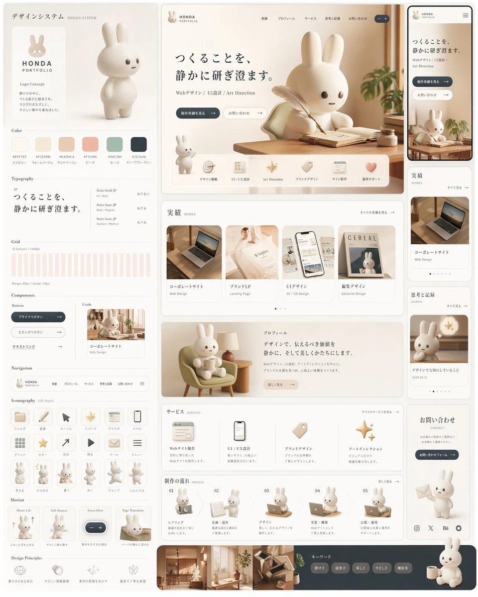 日系极简风品牌设计系统展示_1