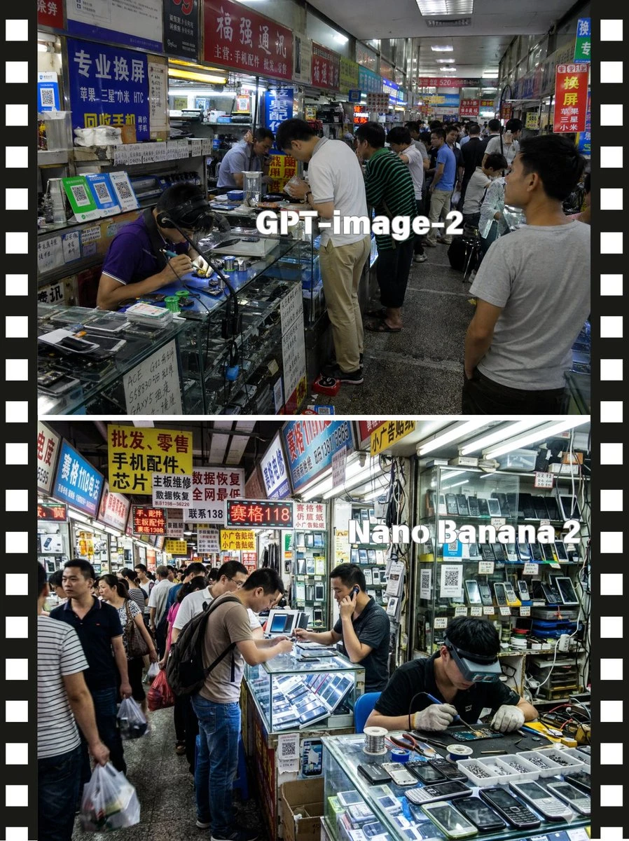 对比图:中国手机维修市场