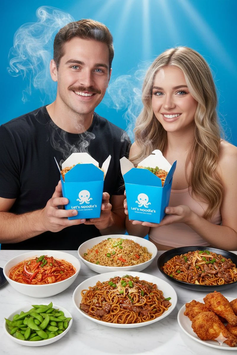 超清美食摄影:Let's Noodle品牌宣传图