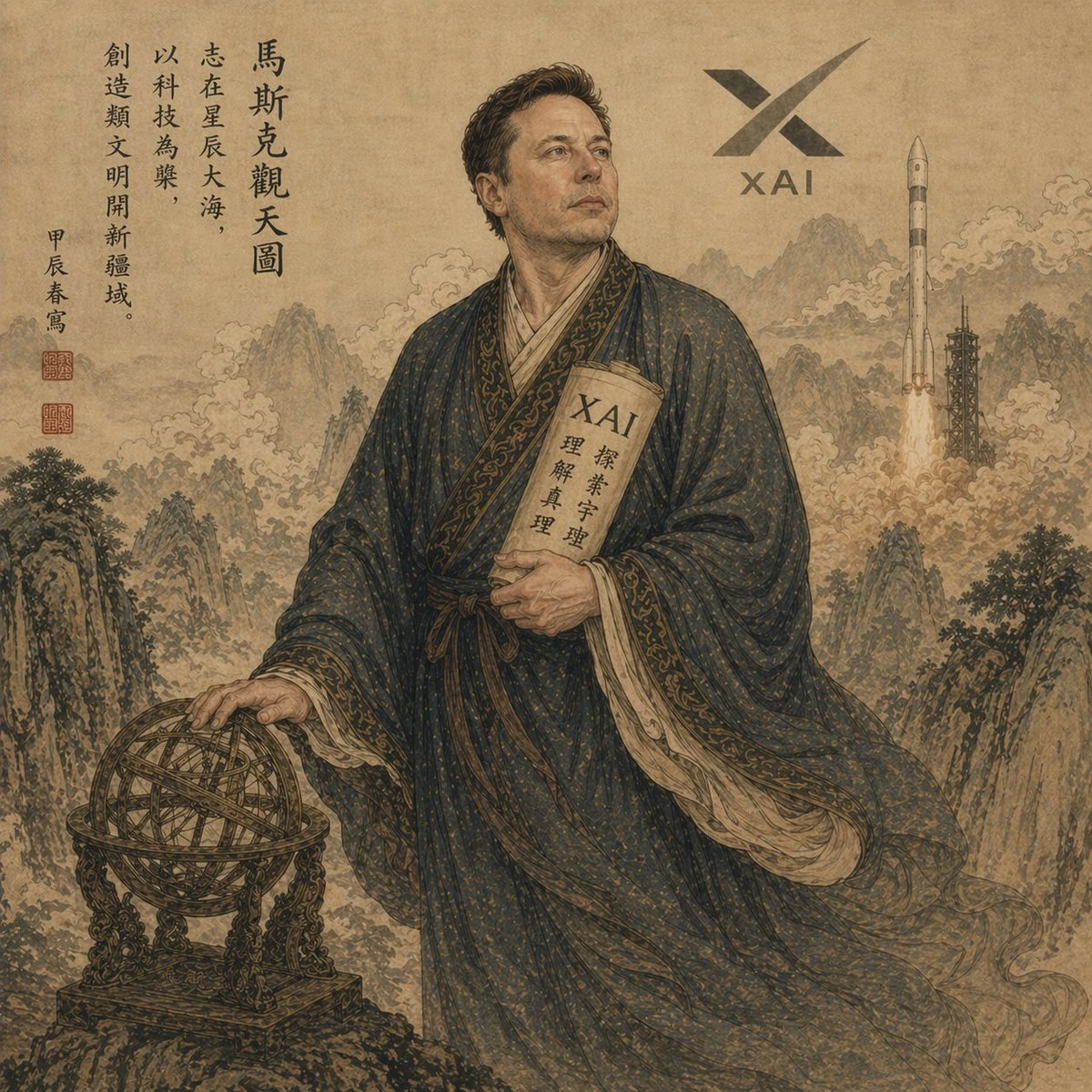 马斯克观天图