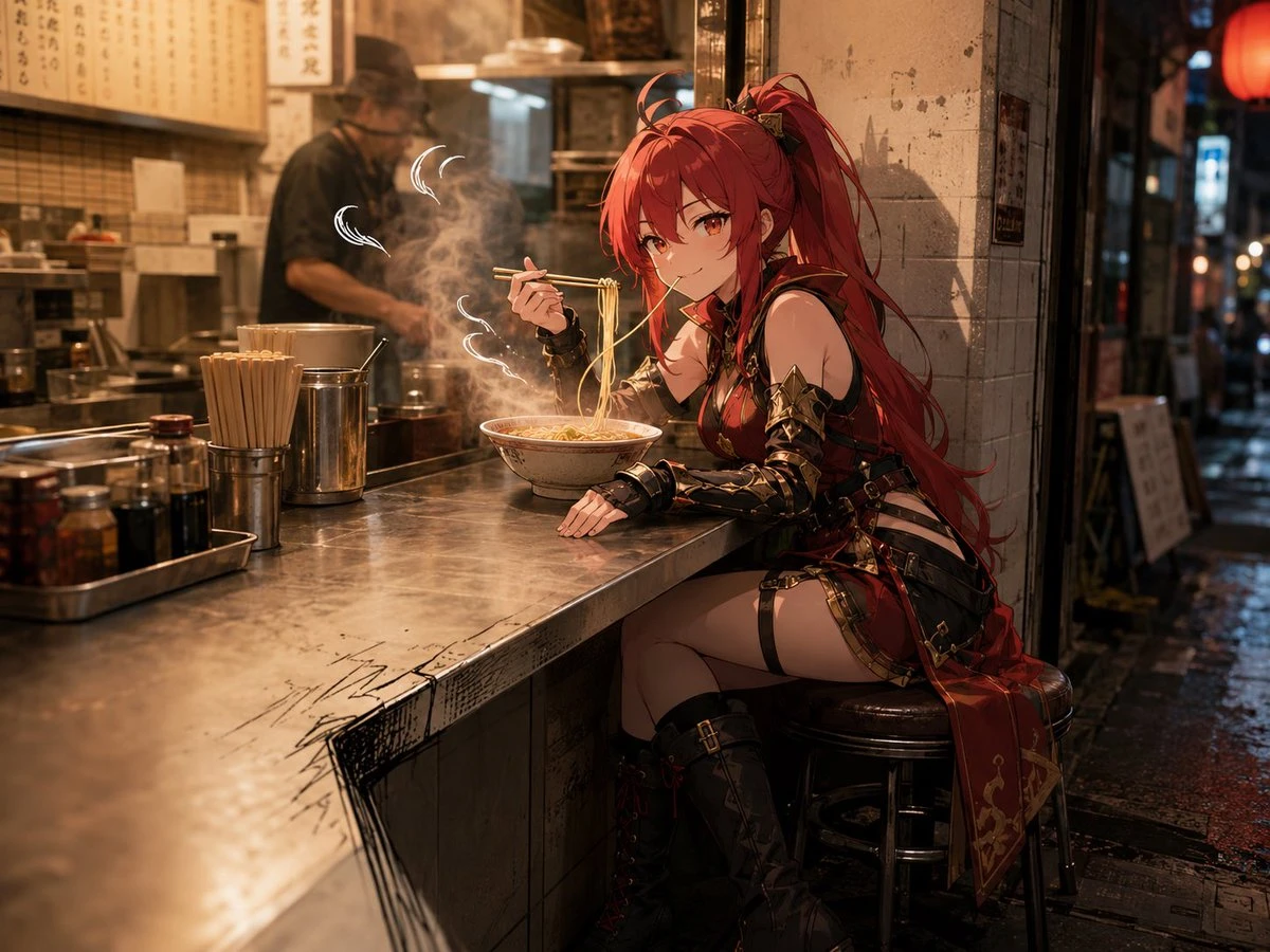 红发女战士深夜拉面店