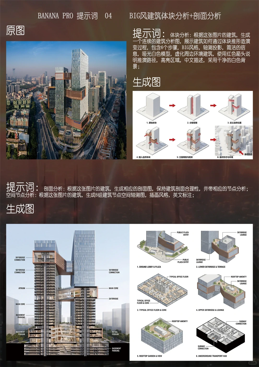 建筑体块与剖面分析