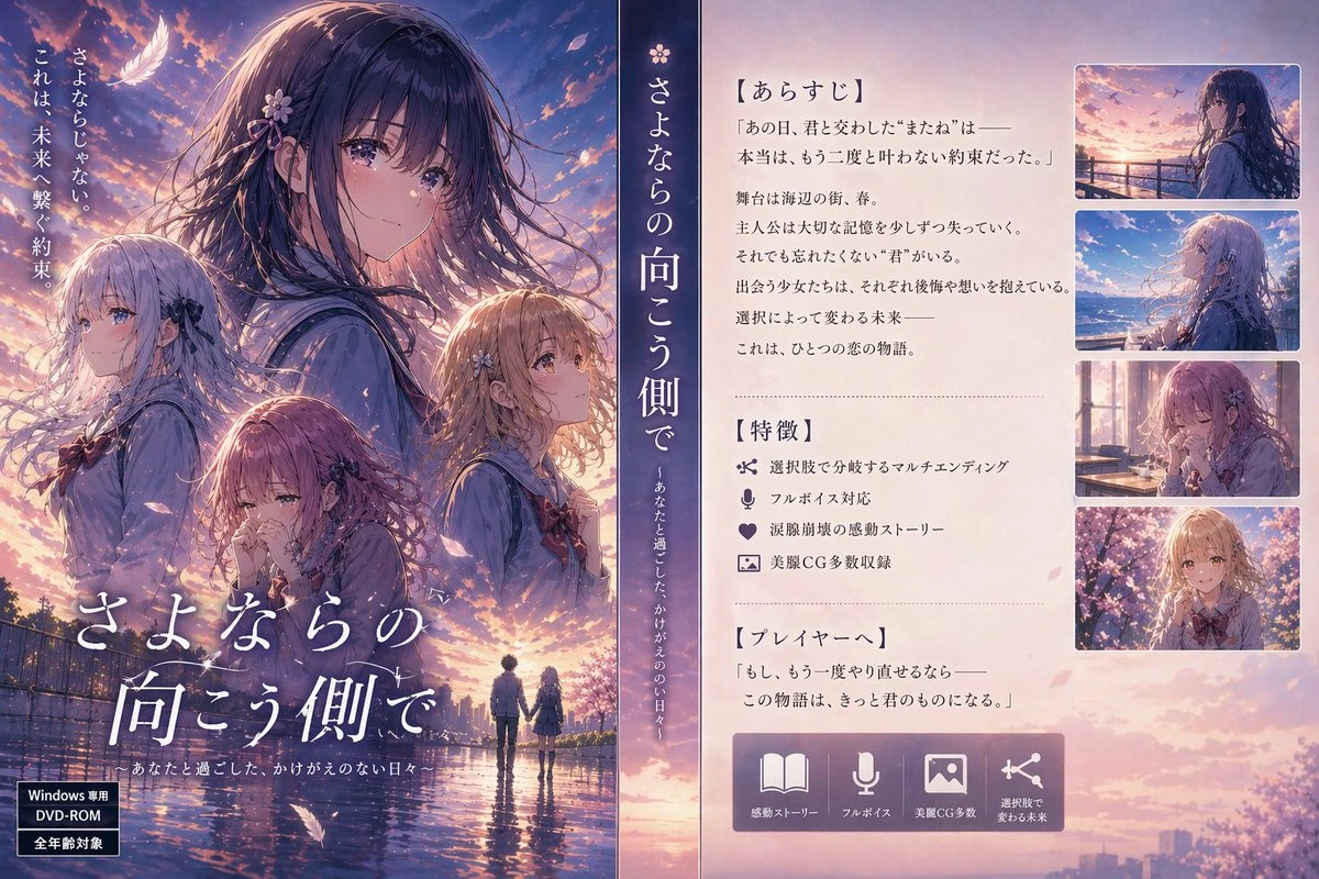 日式美少女游戏宣传海报