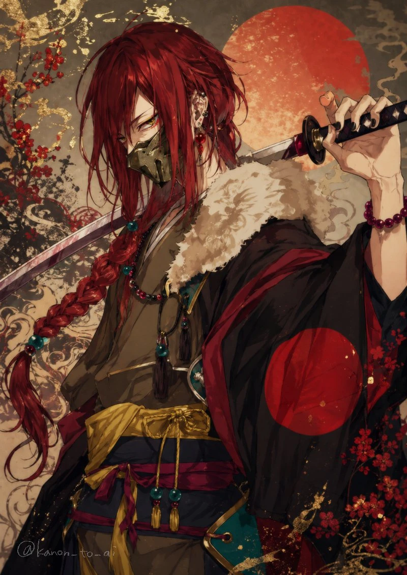 红发武士动漫肖像
