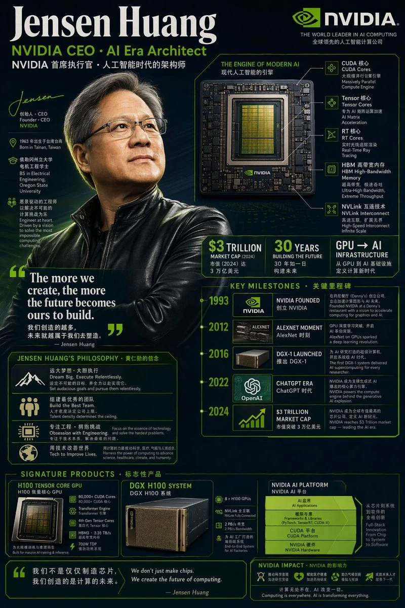 黄仁勋AI时代架构师信息图