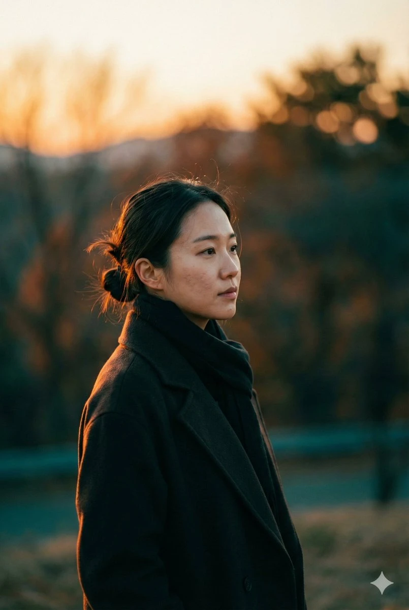日落时分东亚女性电影感肖像预设