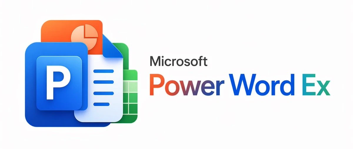 微软PowerWordEx品牌Logo设计
