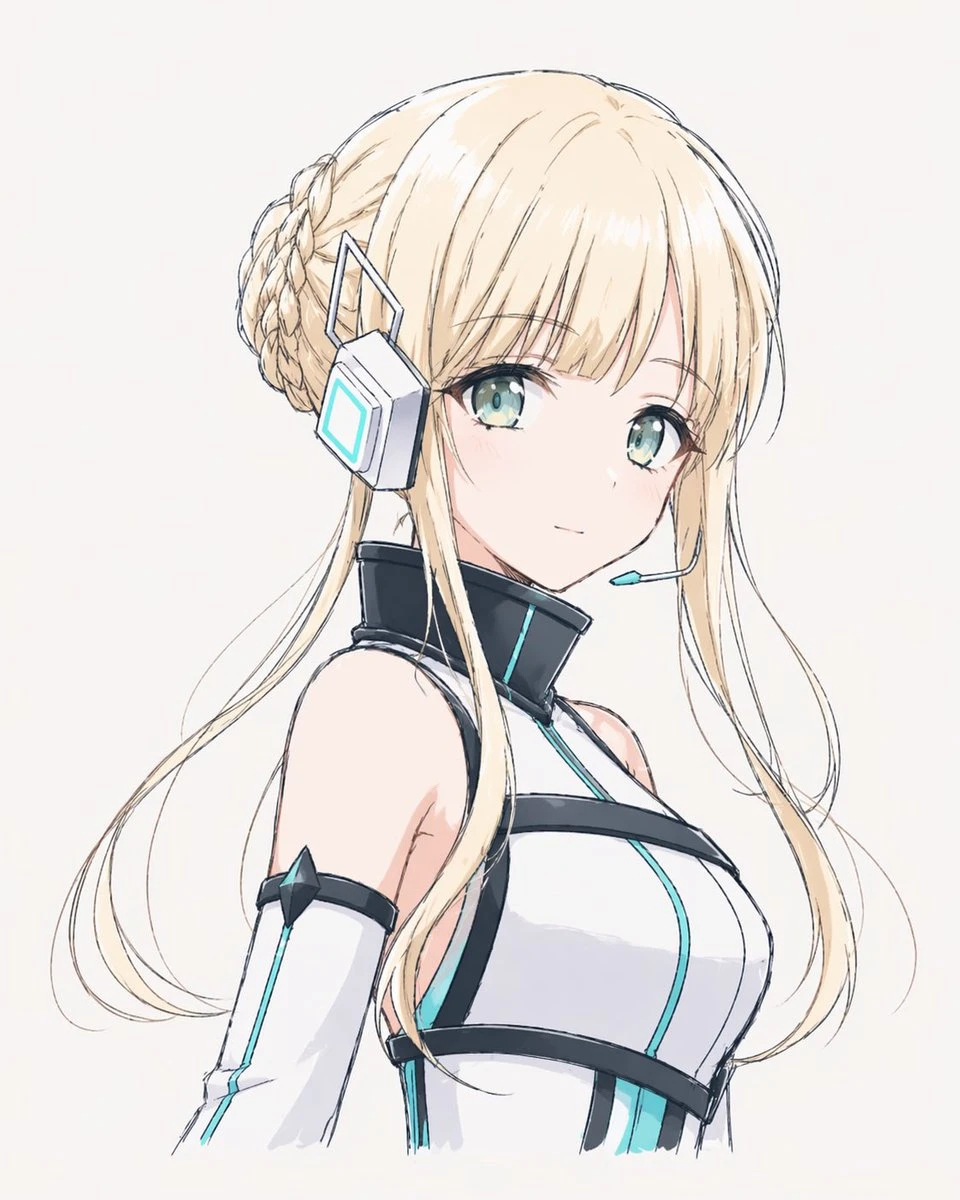 白金发未来感少女