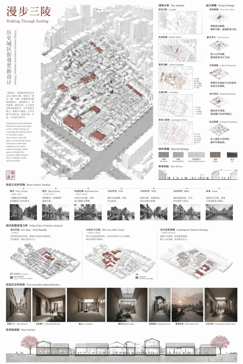 低饱和建筑设计排版