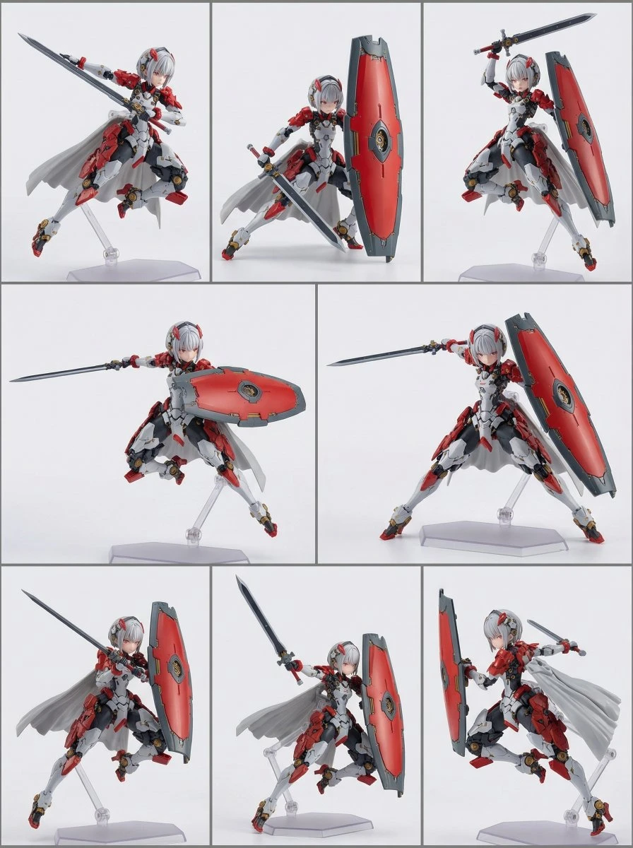 高精度PVC可动人偶多姿态展示图