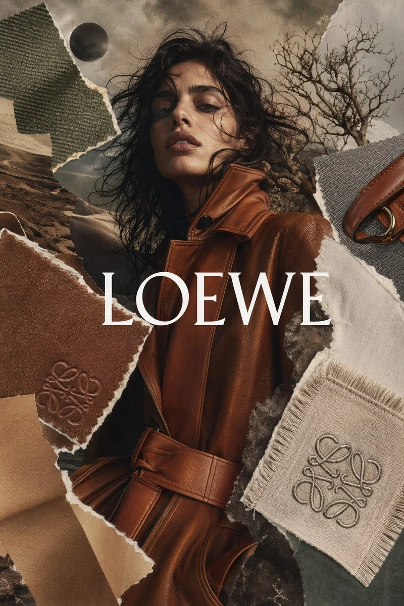 LOEWE品牌拼贴时尚海报