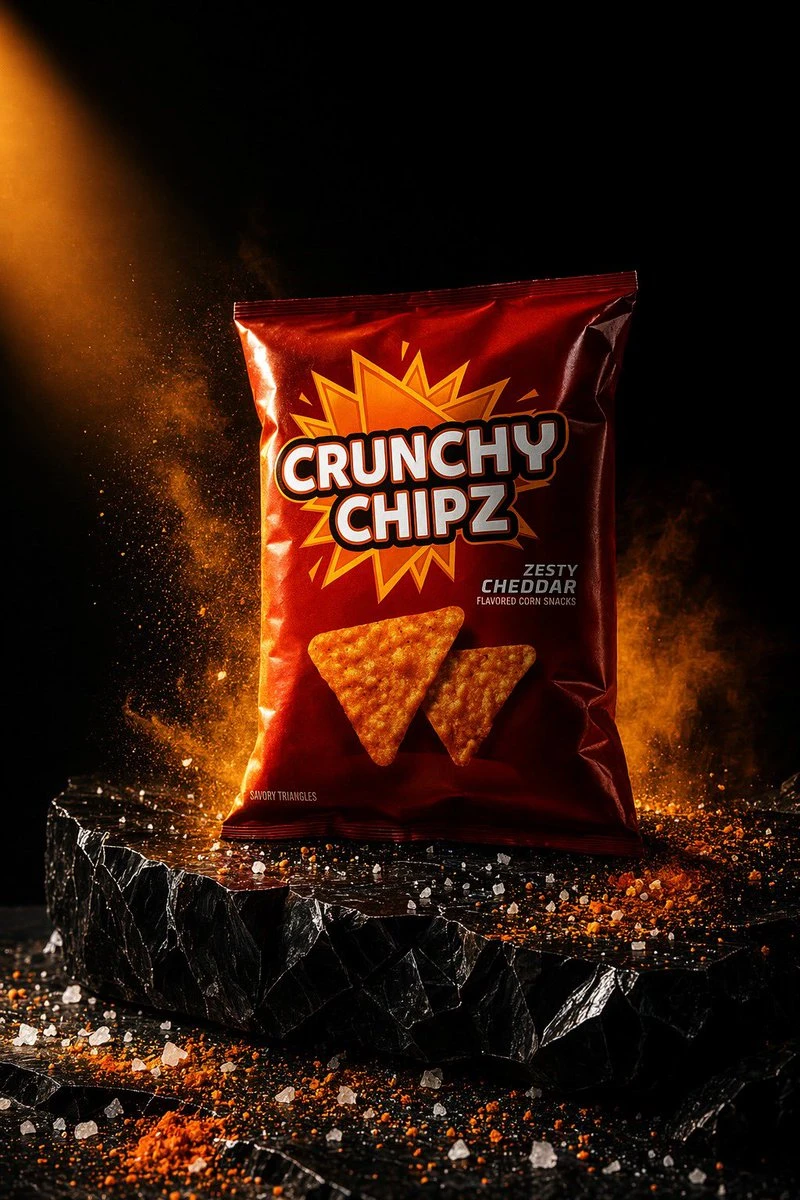 CRUNCHY CHIPZ薯片商业广告摄影