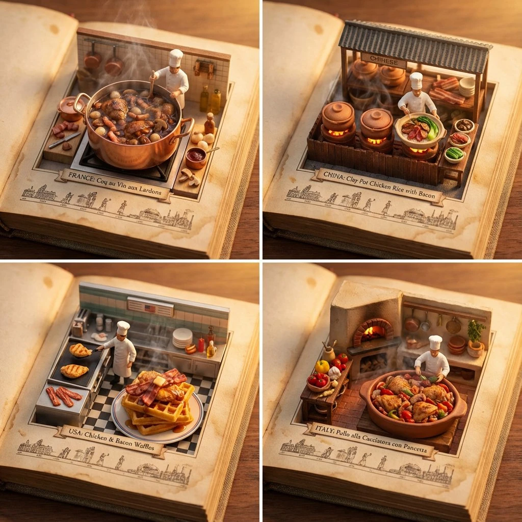四国美食立体书页呈现